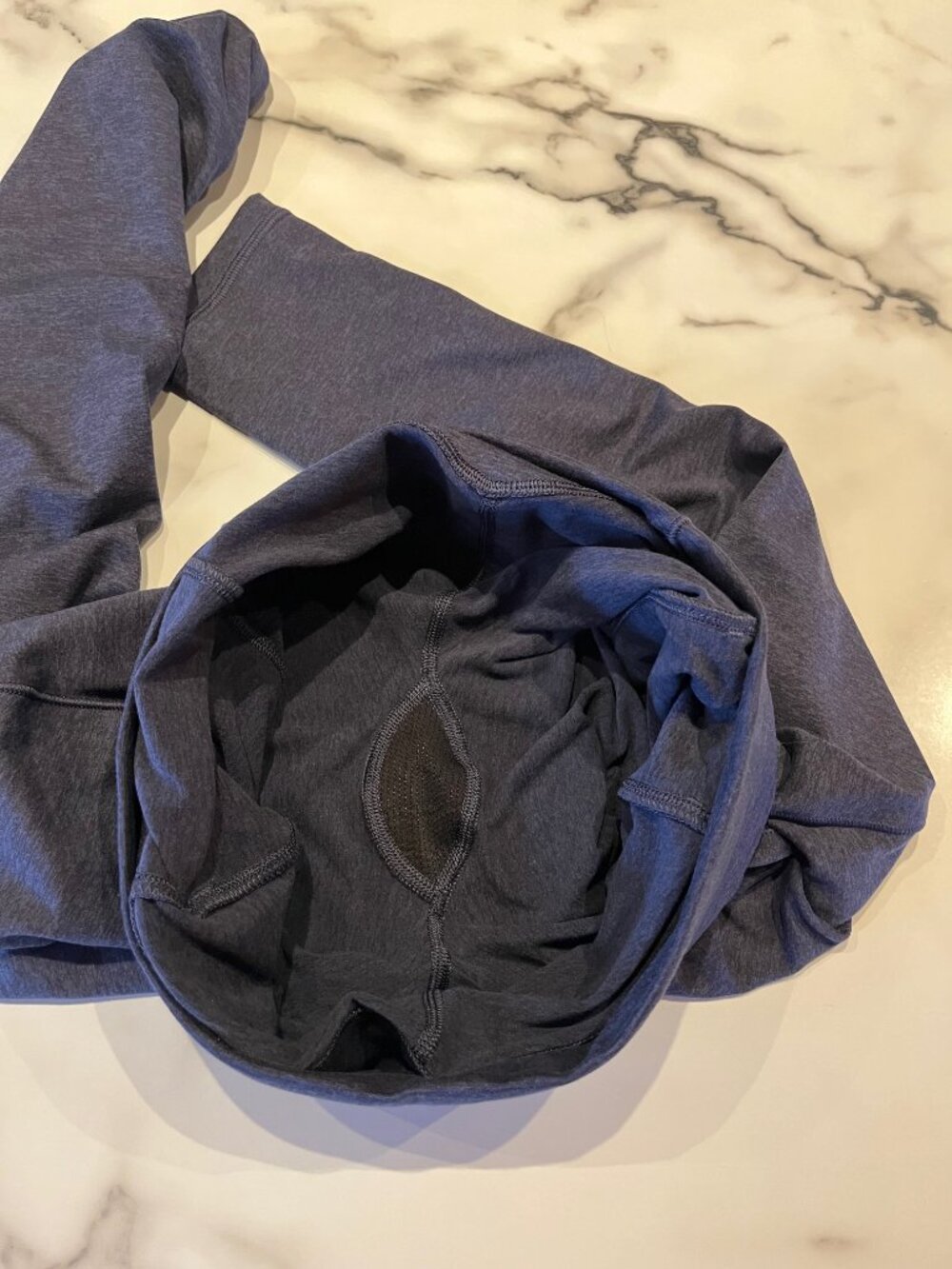 Athleta Salutation Stash Pocket II Softluxe Tights - Heather Navy Small - Picture 7 of 13